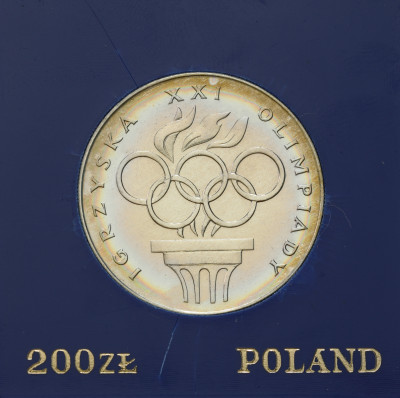 PRL. 200 złotych 1976 Igrzyska XXI Olimpiady Montreal – SREBRO