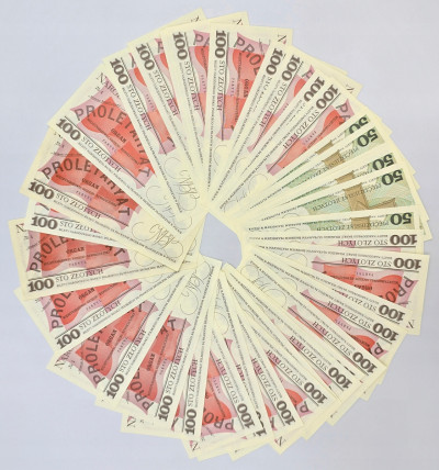 PRL. 50-100 złotych 1988 – 35 szt