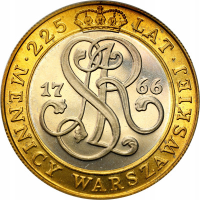 20.000 złotych 1991, 225 lat Mennicy