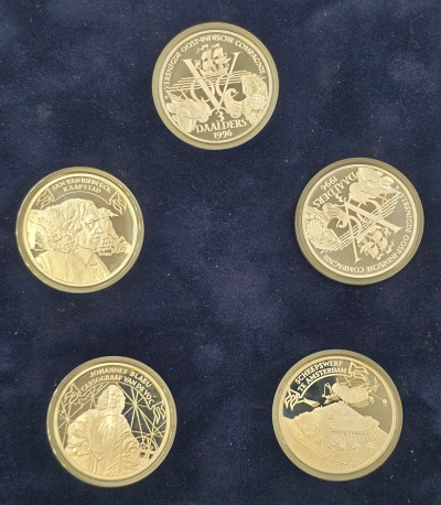 Niderlandy. 3 dolary 1996, SREBRO – 5 szt
