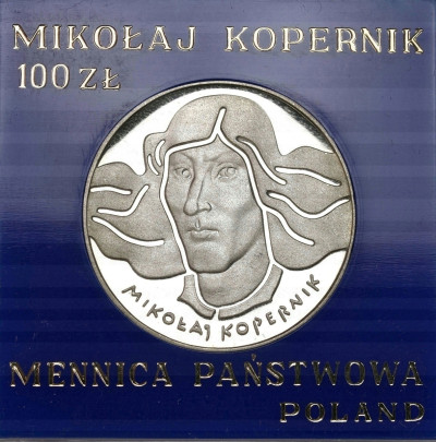 100 złotych 1974 Mikołaj Kopernik – SREBRO