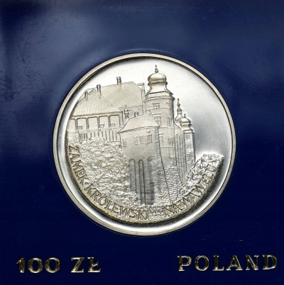 100 złotych 1977 Wawel Zamek Królewski – SREBRO