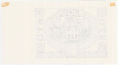 100 złotych 1940 - czarnodruk strony odwrotnej