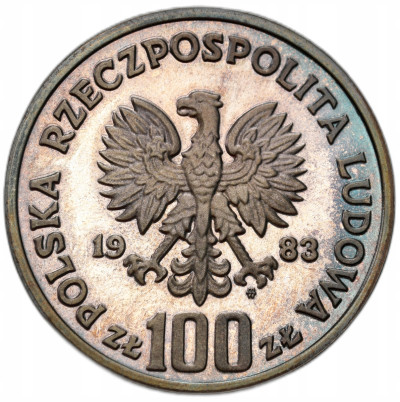 100 złotych 1983 Niedźwiedź – SREBRO