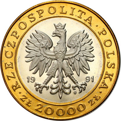 20.000 złotych 1991, 225 lat Mennicy – PIĘKNE