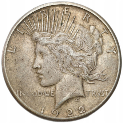 USA. 1 dolar 1922 Peace, S, San Francisco