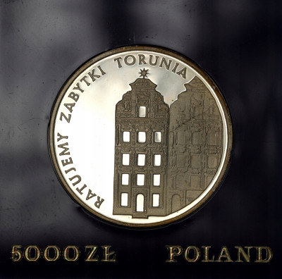 5000 złotych 1989 Zabytki Torunia – SREBRO