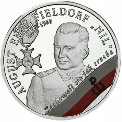 10 złotych 2018 Niezłomni Fieldorf – SREBRO