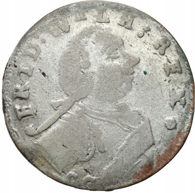 Prusy. Fryderyk Wilhelm I 1713-1740 Szóstak, 1715 CG, Królewiec – RZADSZE