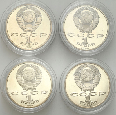 Rosja, ZSRR. Rubel 1987-1991 LUSTRZANKI – 4 szt