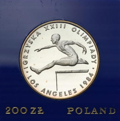 200 złotych 1984 Olimpiada Los Angeles – SREBRO