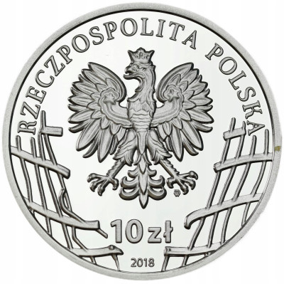 10 złotych 2018 Niezłomni Fieldorf – SREBRO