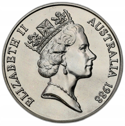 Australia. 10 dolarów 1988, Przybycie Arthura Phillipa – SREBRO