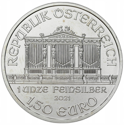 Austria - 1,50 Euro 2021 Filharmonia - UNCJA SREBRA - SREBRO