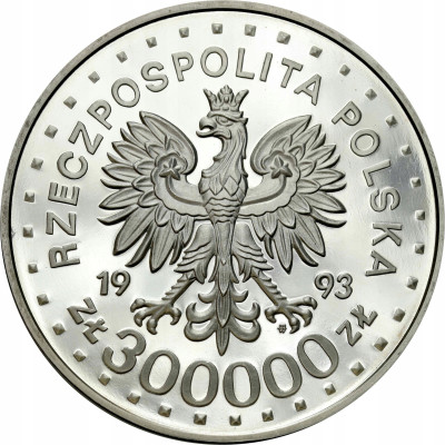 300.000 złotych 1993 Powstanie w Getcie Warszawskim - UNCJA SREBRA