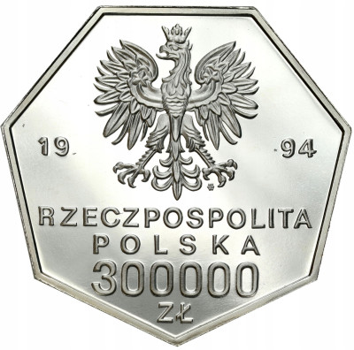 300.000 złotych 1994 Bank Polski – UNCJA SREBRA
