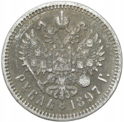 Rosja. Mikołaj II. Rubel 1897 (АГ), Petersburg