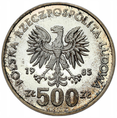 PRL. 500 złotych 1985 Przemysław II – SREBRO
