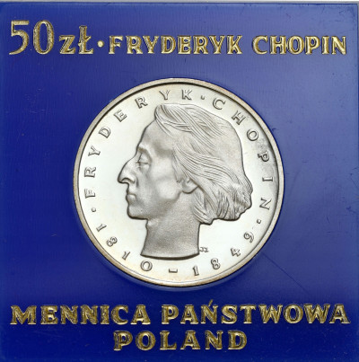 50 złotych 1972 Fryderyk Chopin – SREBRO