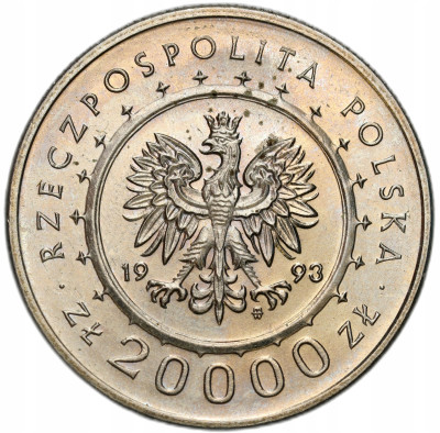20.000 złotych 1993 Zamek w Łańcucie – PIĘKNE