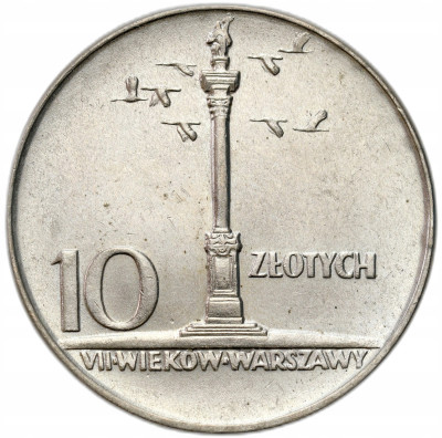 PRL. 10 złotych 1966 mała kolumna