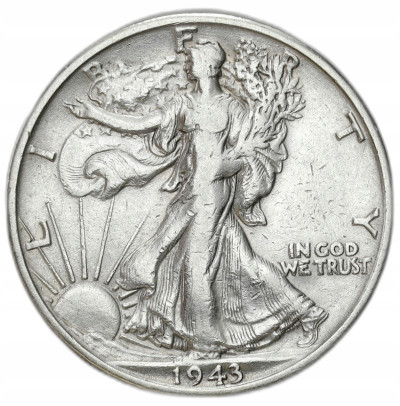 USA. 1/2 dolara 1943 S, San Francisco – SREBRO