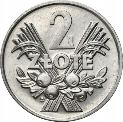 PRL. 2 złote 1970 Jagody – PIĘKNE