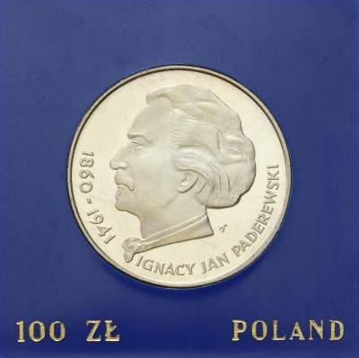 100 złotych 1975 Ignacy Paderewski – SREBRO