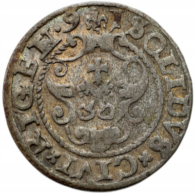 Zygmunt III Waza. Szeląg 1591, Ryga – RZADSZY