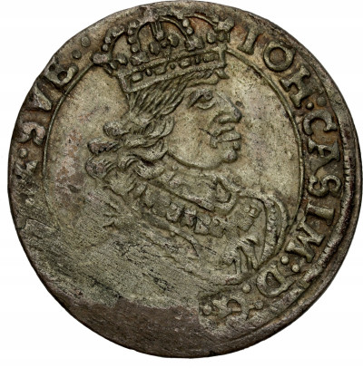 Jan II Kazimierz. Szóstak (6 groszy) 1661 TT, Bydgoszcz