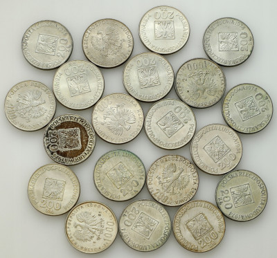 PRL. 200 i 1.000 złotych 1974-1983 SET PRL, SREBRO – 20 szt
