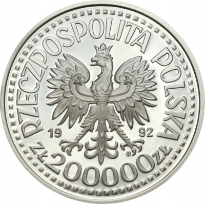 200.000 zł 1992 W. Warneńczyk popiersie – SREBRO