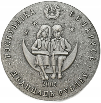 Białoruś. 20 rubli 2005, Królowa Śniegu – SREBRO