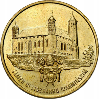 2 złote 1996 Zamek w Lidzbarku Warmińskim – RZADSZE
