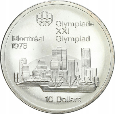 Kanada. 10 dolarów 1973, XXI Letnie I.O., Montreal 1976 – SREBRO