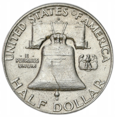 USA. 1/2 dolara 1954 Franklin – SREBRO