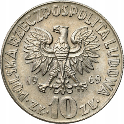 PRL. 10 złotych 1969 Kopernik – PIĘKNE