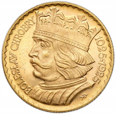II RP. 10 złotych 1925 Bolesław Chrobry – PIĘKNE