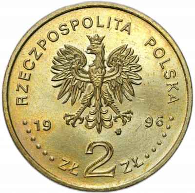 III RP. 2 złote 1996 Zygmunt II August – NAJRZADSZE i PIĘKNE