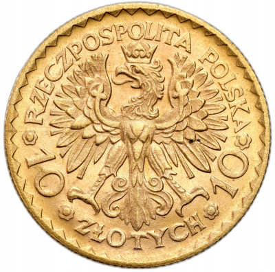 II RP. 10 złotych 1925 Bolesław Chrobry – PIĘKNE