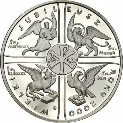 10 złotych 2000 Wielki Jubileusz – SREBRO