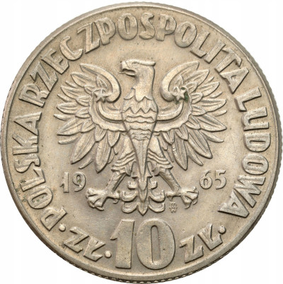 PRL. 10 złotych 1965 Kopernik – BARDZO ŁADNE