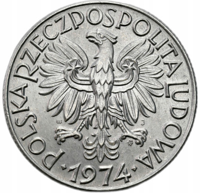 PRL. 5 złotych 1974 Rybak – MENNICZE
