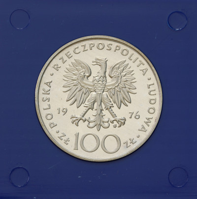 PRL. 100 złotych 1976 Tadeusz Kościuszko – SREBRO