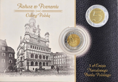 Seria Odkryj Polskę - 5 złotych okolicznościowe - Ratusz w Poznaniu