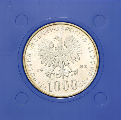 PRL. 1.000 złotych 1982 Jan Paweł II – SREBRO