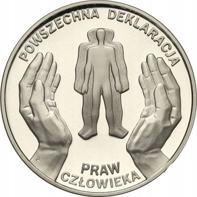 10 złotych 1998 Deklaracja Praw Człowieka – SREBRO