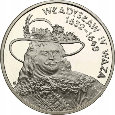 10 złotych 1999 Władysław IV Waza popiersie – SREBRO