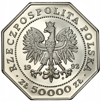 50.000 złotych 1992 Virtutti Militari
