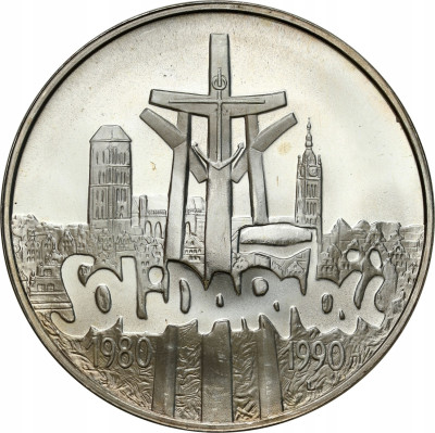 100.000 złotych 1990 Solidarność typ A – SREBRO